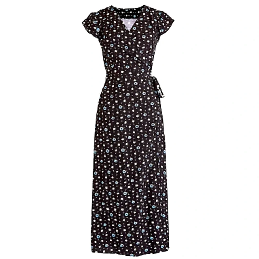 J. Crew Easy Wrap Floral Midi Dress